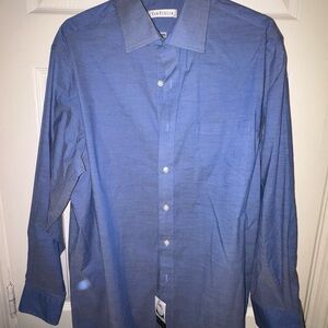 Men’s Dress Shirt- Blue - 15 1/5 x 33-34 Van Heusen Regular Fit Stretch